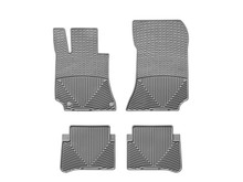 WeatherTech All Weather Floor Mats; Gray; Front and Rear MB W218 G