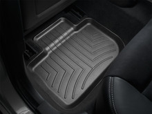 WeatherTech FloorLinerTM DigitalFit; Black; Rear; 2 Pieces 443792
