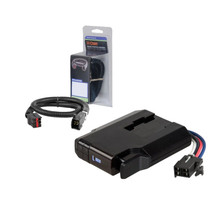 1992-2002 Ford E-250 Econoline CURT Venturer NEXT Time-Delay Trailer Brake Controller Plug & Play Bundle - Low Profile, Adjustable, 1-3 Axles 51116