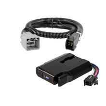 2015-2024 Ram 1500 Without factory integrated brake control (ITBC)CURT Venturer NEXT Time-Delay Trailer Brake Controller Plug & Play Bundle - Low Profile, Adjustable, 1-3 Axles 51116