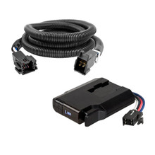 2007-2009 Dodge Sprinter 2500 CURT Venturer NEXT Time-Delay Trailer Brake Controller Plug & Play Bundle - Low Profile, Adjustable, 1-3 Axles 51116