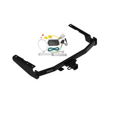 2014-2019 Toyota Highlander Except w/Twin-Tip Exhaust Draw-tite Class 3 Trailer Hitch, 2 Inch Square Receiver Bundle w/ Plug-n-Play T-One Wiring Harness