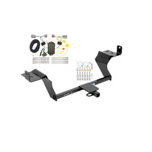 2015-2023 Ford Mustang Draw-tite Class 1 Trailer Hitch, 1-1/4 Inch Square Receiver Bundle w/ Plug-n-Play T-One Wiring Harness