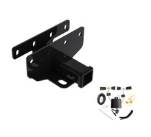 2018-2024 Jeep Wrangler JL (New Body Style)Draw-Tite Class 3 Trailer Hitch, 2 Inch Square Receiver Bundle w/ Plug-n-Play T-One Wiring Harness
