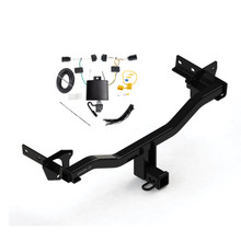 2018-2023 Alfa Romeo Stelvio Except Quadrifoglio Draw-tite Class 3 Trailer Hitch, 2 Inch Square Receiver Bundle w/ Plug-n-Play T-One Wiring Harness