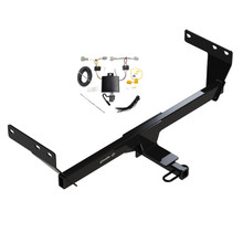 2021-2024 Nissan Rogue Draw-Tite Class 2 Trailer Hitch, 1-1/4 Inch Square Receiver Bundle w/ Plug-n-Play T-One Wiring Harness