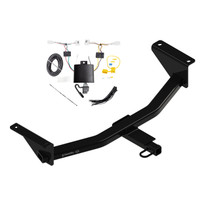 2019-2024 Mazda 3 SedanDraw-Tite Class 1 Trailer Hitch, 1-1/4 Inch Square Receiver Bundle w/ Plug-n-Play T-One Wiring Harness