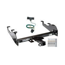 1977-1978 GMC K35 w/Deep Drop Bumper Draw-tite Class 3 Trailer Hitch, 2 Inch Square Receiver Bundle w/ Plug-n-Play T-One Wiring Harness