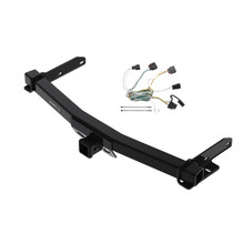 2011-2013 Jeep Grand Cherokee w/Removable OEM Fascia Panel Only Draw-tite Class 4 Trailer Hitch, 2 Inch Square Receiver Bundle w/ Plug-n-Play T-One Wiring Harness