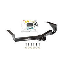 2008-2013 Toyota Highlander Except w/Full Size 19" Spare Tire Draw-tite Class 3 Trailer Hitch, 2 Inch Square Receiver Bundle w/ Plug-n-Play T-One Wiring Harness