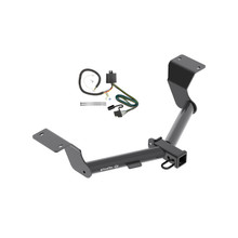 2017-2024 Honda CR-V Except HybridDraw-Tite Class 3 Trailer Hitch, 2 Inch Square Receiver Bundle w/ Plug-n-Play T-One Wiring Harness