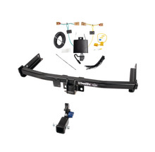 2019-2024 Volkswagen Tiguan Draw-Tite Hidden Hitch Completely Hidden Trailer Hitch 2 Inch Removable Receiver Bundle w/ Plug-n-Play T-One Wiring Harness