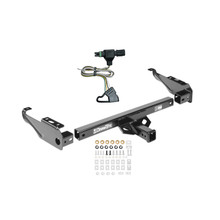 1985-1986 Chevrolet C20 Draw-tite Class 4 Multi-Fit Trailer Hitch, 2 Inch Square Receiver Bundle w/ Plug-n-Play T-One Wiring Harness