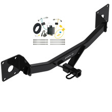 2016-2024 Chevrolet Malibu Except Premier (New Body Style)Draw-Tite Class 2 Trailer Hitch, 1-1/4 Inch Square Receiver Bundle w/ Plug-n-Play T-One Wiring Harness