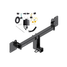 2017-2021 Jaguar F-Pace Draw-tite Class 4 Trailer Hitch, 2 Inch Square Receiver Bundle w/ Plug-n-Play T-One Wiring Harness