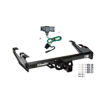 1992-2000 Chevrolet C2500 Crew Cab Draw-tite Class 4 Trailer Hitch, 2 Inch Square Receiver Bundle w/ Plug-n-Play T-One Wiring Harness 41524