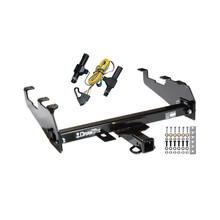 1986-1993 Dodge W350 w/Deep Drop Bumper Draw-tite Class 3 Trailer Hitch, 2 Inch Square Receiver Bundle w/ Plug-n-Play T-One Wiring Harness