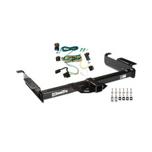 2019-2024 Chevrolet Express 3500 Draw-Tite Class 4 Trailer Hitch, 2 Inch Square Receiver Bundle w/ Plug-n-Play T-One Wiring Harness