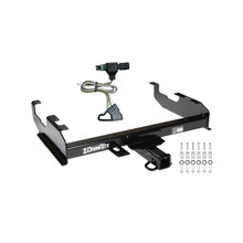 1985-1986 Chevrolet K10 w/8' Bed Draw-tite Class 4 Trailer Hitch, 2 Inch Square Receiver Bundle w/ Plug-n-Play T-One Wiring Harness