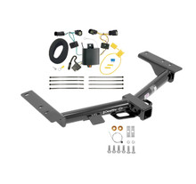 2015-2023 Ford Transit-350 Single Rear Wheel w/148" Wheelbase, Except Cab & Chassis and the Cutaway Draw-tite Class 4 Trailer Hitch, 2 Inch Square Receiver Bundle w/ Plug-n-Play T-One Wiring Harness