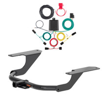2015 - 2020 Acura TLX Curt 1-1/4", Class 1 Trailer Tow Hitch + 4-flat Wiring Kit 11535