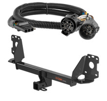 2017 - 2022 Audi Q7 Curt 2", Class 3 Trailer Tow Hitch + 4-flat Wiring Kit 13277