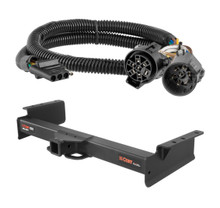 2003 - 2006 Cadillac Escalade ESV Curt 2", Class 5 Trailer Tow Hitch + 4-flat Wiring Kit 15324-2