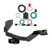 2021 - 2024 Kia Sorento w/ LED Tailights Curt 2", Class 3 Trailer Tow Hitch + 4-flat Wiring Kit 13609