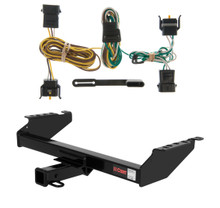 1997 Ford F-350 Old body, excluding with 10" drop bumper Curt 2", Class 3 Trailer Tow Hitch + 4-flat Wiring Kit 13310