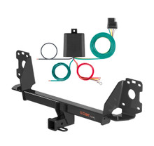 2020 - 2026 Audi SQ7 Curt 2", Class 3 Trailer Tow Hitch + 4-flat Wiring Kit 13277