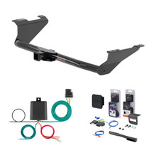 2024 - 2026 Chrysler Grand Caravan Curt 2" Class 3 Trailer Tow Hitch + 5-Flat Wiring Kit Tow Boat/Utility Trailer with Surge Brakes 13383