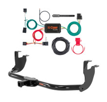 2019 Volkswagen Beetle Hatchback, excluding diesel Curt 1-1/4", Class 1 Trailer Tow Hitch + 4-flat Wiring Kit 11354