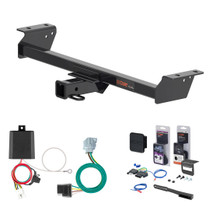 2020 - 2022 Lexus RX450h Excluding F Sport Curt 2" Class 3 Trailer Tow Hitch + 5-Flat Wiring Kit Tow Boat/Utility Trailer with Surge Brakes 13515