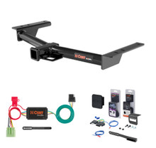 2026 Ford Transit-150 Curt 2" Class 3 Trailer Tow Hitch + 5-Flat Wiring Kit Tow Boat/Utility Trailer with Surge Brakes 13193