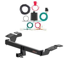 2019 - 2025 Lexus ES350 Excluding F Sport Curt 1-1/4", Class 1 Trailer Tow Hitch + 4-flat Wiring Kit 11576