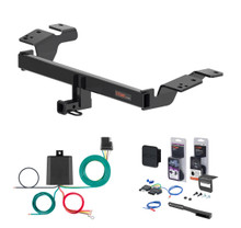 2024 - 2025 Lexus ES350 Excluding F Sport Curt 1-1/4" Class 1 Trailer Tow Hitch + 5-Flat Wiring Kit Tow Boat/Utility Trailer with Surge Brakes 11576