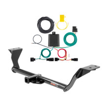 2022 - 2024 Volkswagen GTI Curt 1-1/4", Class 1 Trailer Tow Hitch + 4-flat Wiring Kit 11412