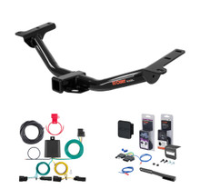 2009 - 2011 Dodge Journey Curt 2" Class 3 Trailer Tow Hitch + 5-Flat Wiring Kit Tow Boat/Utility Trailer with Surge Brakes 13201
