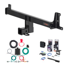 2025 - 2026 Nissan Kicks Curt 2" Class 3 Trailer Tow Hitch + 5-Flat Wiring Kit Tow Boat/Utility Trailer with Surge Brakes 13628