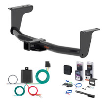 2015 - 2026 Nissan Murano Curt 2" Class 3 Trailer Tow Hitch + 5-Flat Wiring Kit Tow Boat/Utility Trailer with Surge Brakes 13632