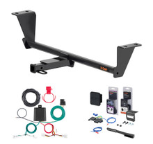 2020 - 2026 Nissan Sentra Excluding S Curt 1-1/4" Class 1 Trailer Tow Hitch + 5-Flat Wiring Kit Tow Boat/Utility Trailer with Surge Brakes 11688