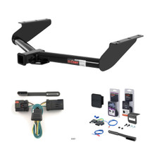 2008 Jeep Liberty Curt 2" Class 3 Trailer Tow Hitch + 5-Flat Wiring Kit Tow Boat/Utility Trailer with Surge Brakes 13245