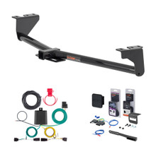 2025 - 2026 Kia Carnival, w/o LED Taillights Curt 2" Class 3 Trailer Tow Hitch + 5-Flat Wiring Kit Tow Boat/Utility Trailer with Surge Brakes 13478