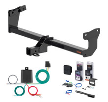 2026 Kia EV9 Curt 2" Class 3 Trailer Tow Hitch + 5-Flat Wiring Kit Tow Boat/Utility Trailer with Surge Brakes 13602
