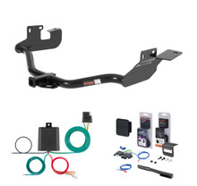 2008 - 2011 Mercury Mariner Without factory 1-1/4" receiver hitch Curt 1-1/4" Class 2 Trailer Tow Hitch + 5-Flat Wiring Kit Tow Boat/Utility Trailer with Surge Brakes 12060