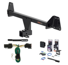 2026 Toyota Corolla Cross, w/ LED Taillights Curt 2" Class 3 Trailer Tow Hitch + 5-Flat Wiring Kit Tow Boat/Utility Trailer with Surge Brakes 11637
