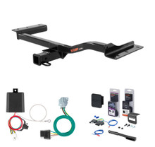 2013 - 2015 Lexus RX350 Excluding F Sport Curt 2" Class 3 Trailer Tow Hitch + 5-Flat Wiring Kit Tow Boat/Utility Trailer with Surge Brakes 13143