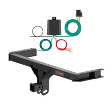 2015 - 2025 Porsche Macan Excluding S Curt 2", Class 3 Trailer Tow Hitch + 4-flat Wiring Kit 13612