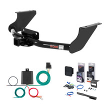 2011 - 2018 RAM ProMaster City Excluding factory receiver Curt 2" Class 4 Trailer Tow Hitch + 5-Flat Wiring Kit Tow Boat/Utility Trailer with Surge Brakes 14374