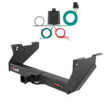 2011 - 2013 RAM 1500 Classic With or without factory receiver Curt 2-1/2", Class 5 Trailer Tow Hitch + 4-flat Wiring Kit 15809